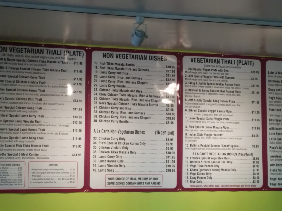 Menu - Sartaj India Cafe photo 6