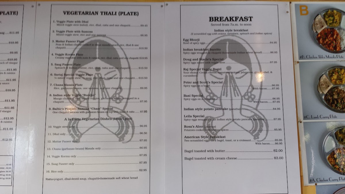 Menu - Sartaj India Cafe photo 7